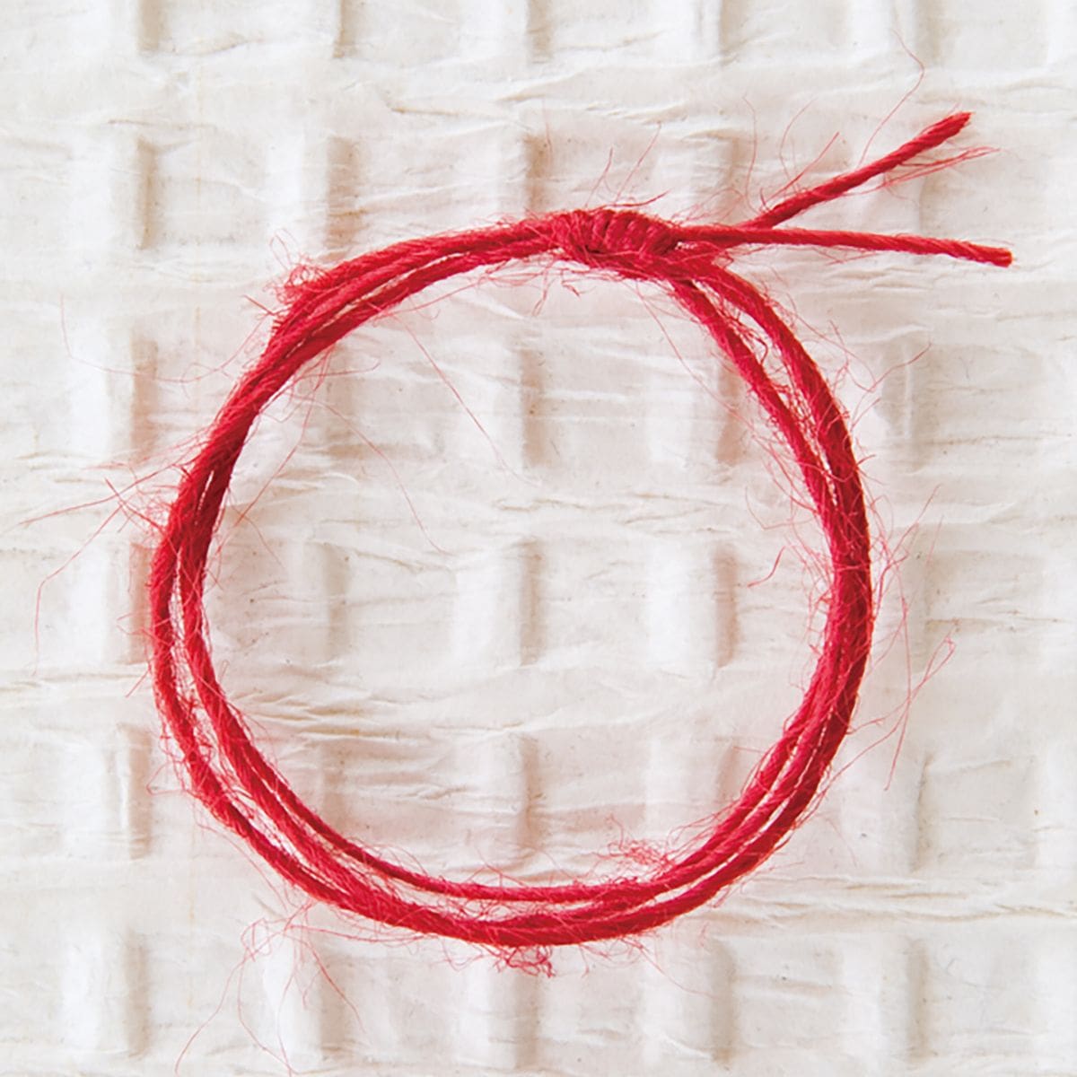 ジュートリボン レッド W1mm×50ｍ巻